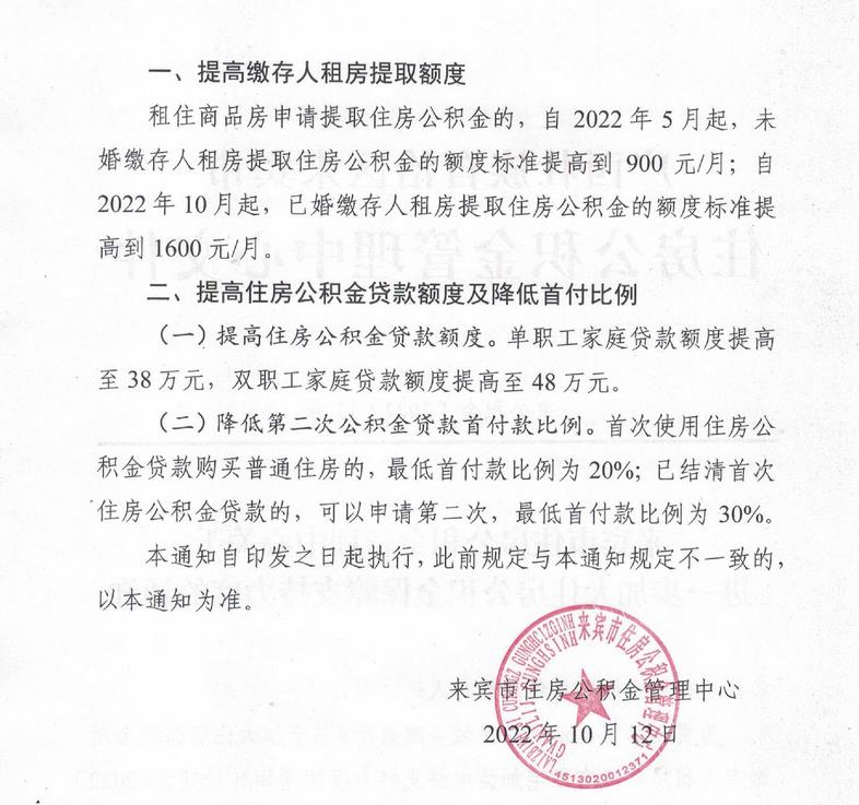 廣西來(lái)賓市住房公積金管理中心網(wǎng)站信息截圖。