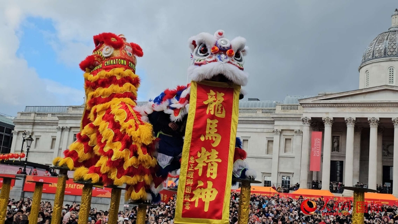倫敦新春慶典現(xiàn)場(chǎng)。人民網(wǎng) 郭錦標(biāo)、楊浩鵬攝