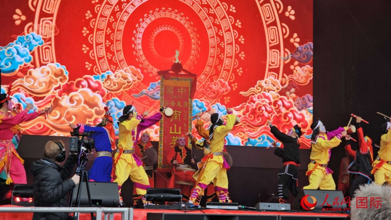 倫敦新春慶典現(xiàn)場(chǎng)。人民網(wǎng) 郭錦標(biāo)、楊浩鵬攝